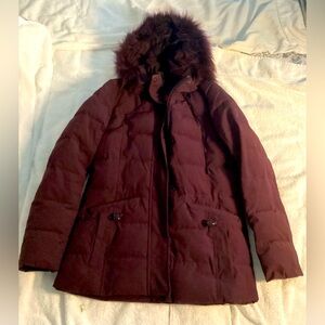 XS burgundy Italian Snow Jacket